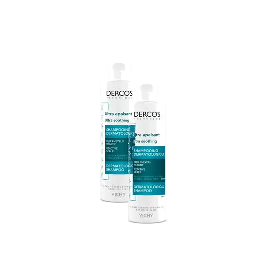 Vichy Dercos Shampooing ultra-apaisant 200 ml, lot de 2