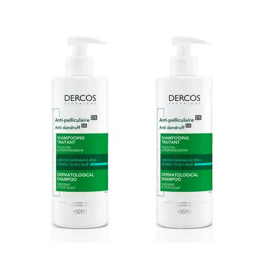 Vichy Dercos Technique Shampooing antipelliculaire gras, 2X390 Ml