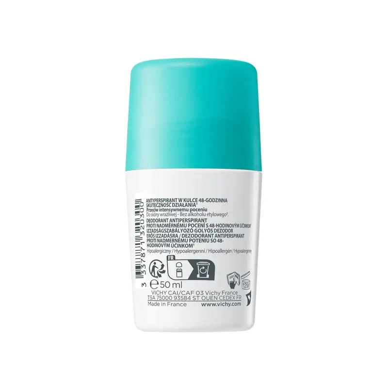 Vichy Déodorant Traitement Anti-Transpirant 48H Roll-On 50 ml
