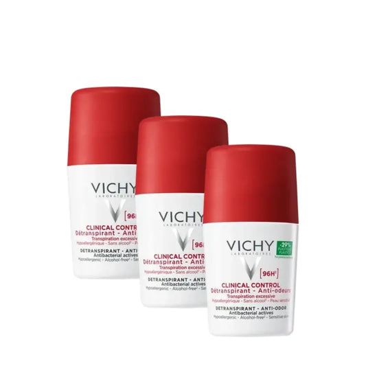 Vichy Déodorant Clinical Control 96H, lot de 3