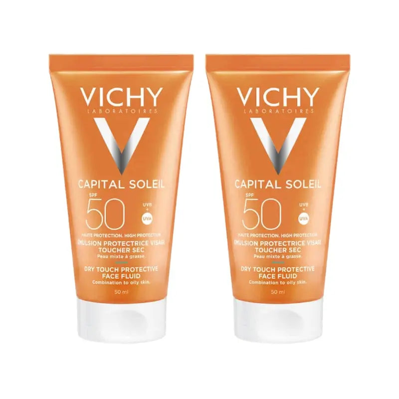 Vichy Duplo Capital Soleil Face Cream Spf50+, 2X50 Ml