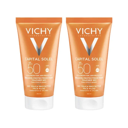 Vichy Duplo Capital Soleil Face Cream Spf50+, 2X50 Ml