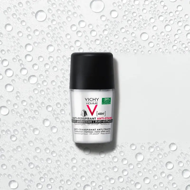 Vichy Homme 48H Déodorant Roll-On Anti-Transpirant et Anti-Points 50 ml