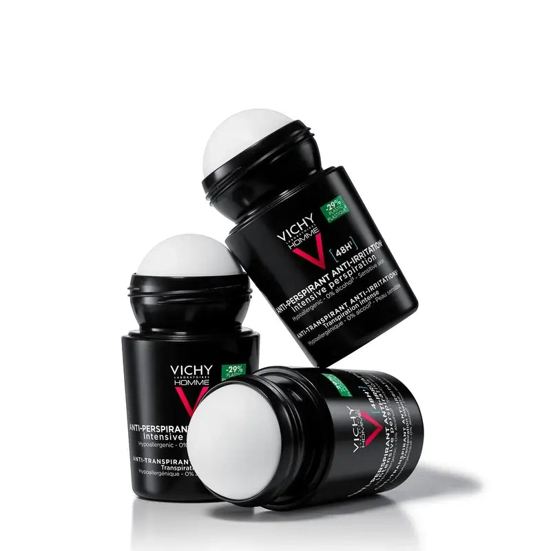 Vichy Homme Déodorant 48H Peau Sensible Roll-On 50 ml