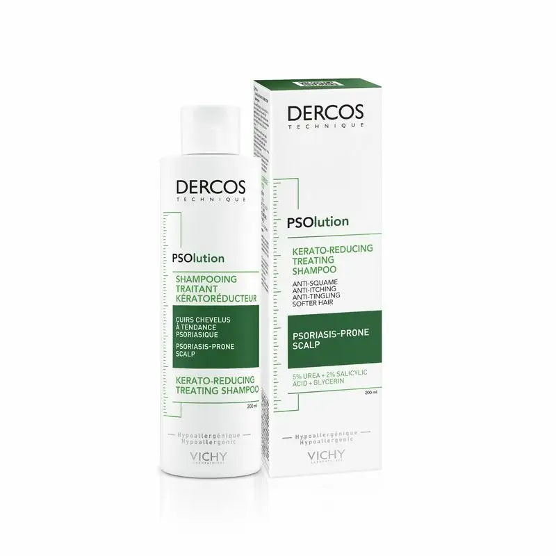 Vichy Dercos Psolution : shampooing antipelliculaire et anti-démangeaisons, 200 ml