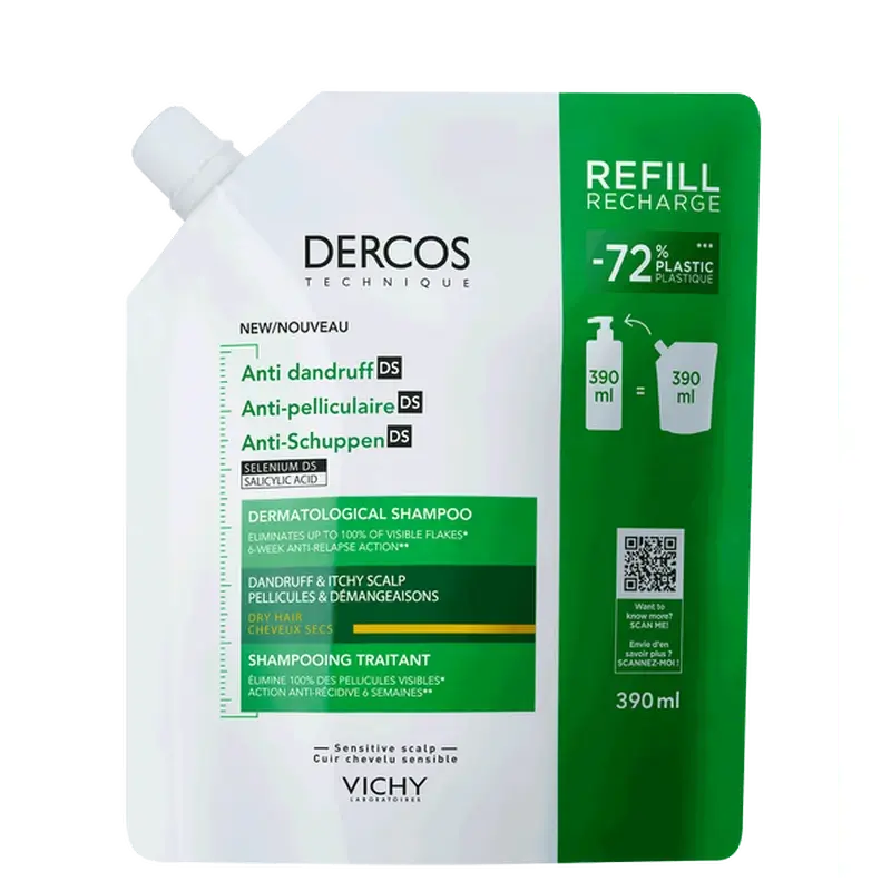 Vichy Dercos Technique Ecorefill Shampooing antipelliculaire sec