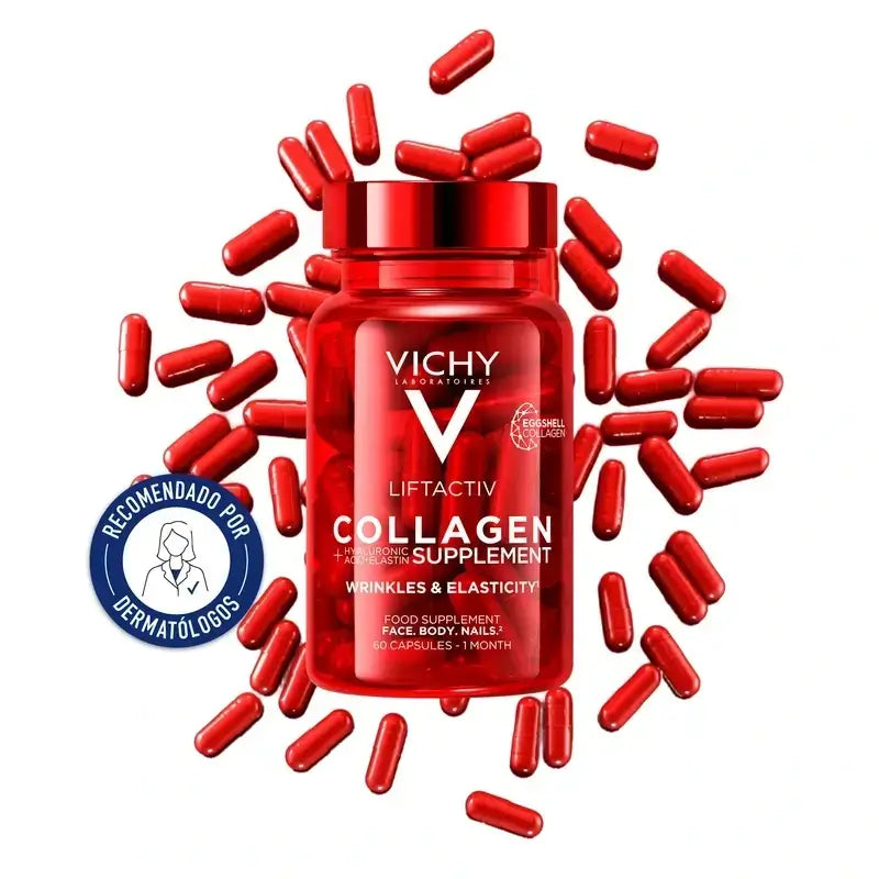 Vichy Liftactiv Collagène Anti-Age Avec Vitamines Et Minéraux, 2X60 Capsules