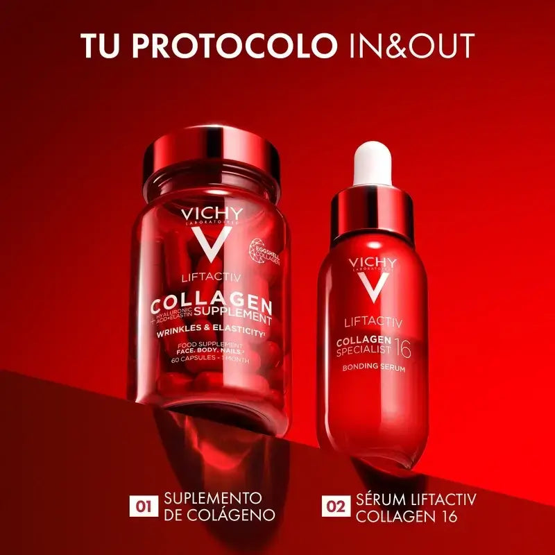 Vichy Liftactiv Collagène Anti-Age Avec Vitamines Et Minéraux, 2X60 Capsules
