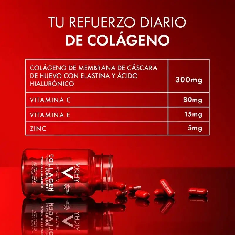Vichy Liftactiv Collagène Anti-Age Avec Vitamines Et Minéraux, 2X60 Capsules
