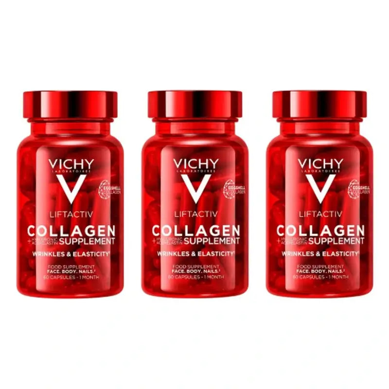 Vichy Liftactiv Collagène Anti-Age Avec Vitamines Et Minéraux, 3X60 Capsules