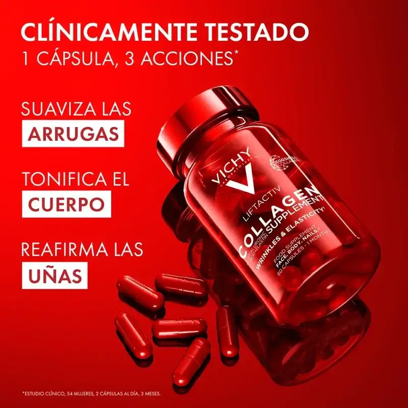 Vichy Liftactiv Collagène Anti-Age Avec Vitamines Et Minéraux, 3X60 Capsules