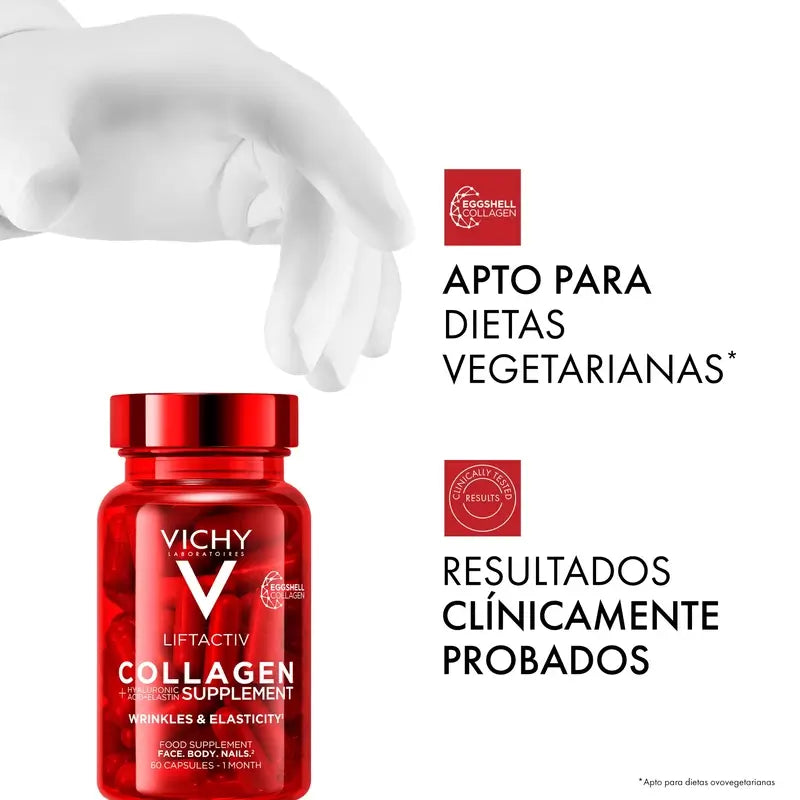 Vichy Liftactiv Collagène anti-âge avec vitamines et minéraux, 60 gélules