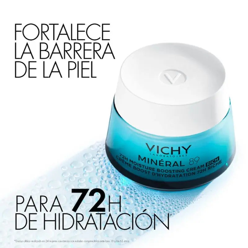 Vichy Minéral 89 Rich 72H Crème hydratante, 50 ml