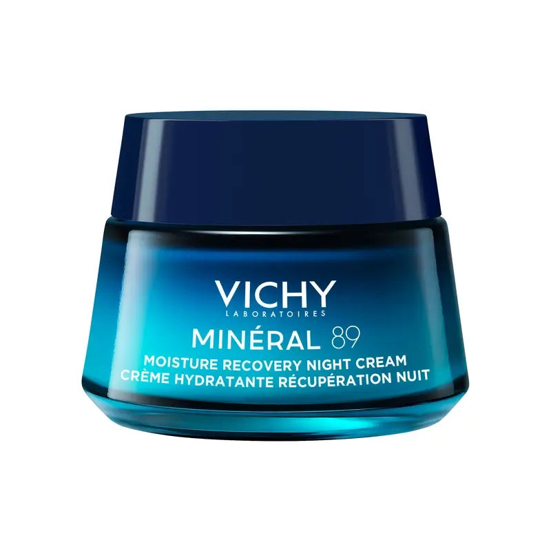 Vichy Mineral 89 Crème de nuit hydratante et régénératrice à la mélatonine, 50 ml