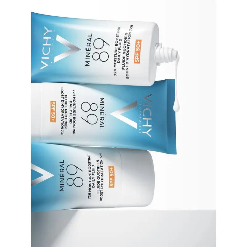 Vichy Minéral 89 Fluide Hydratant Quotidien 72H Spf50+, 50 ml