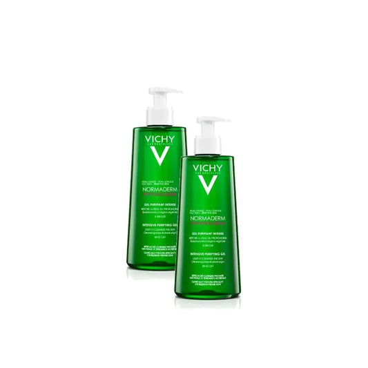 Vichy Normaderm Phytosolution Gel Nettoyant Purifiant à l'acide salicylique 400 ml, lot de 2
