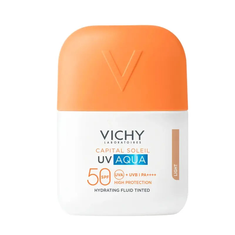 Vichy Solar Uv Aqua Fluide Hydratant Spf50 Teint Clair, 50 ml