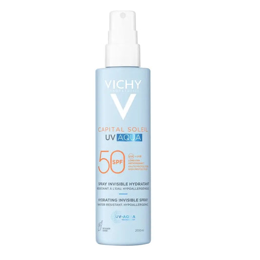 Vichy Solar Uv Aqua Spray Spray Hydratant Invisible, 200 ml