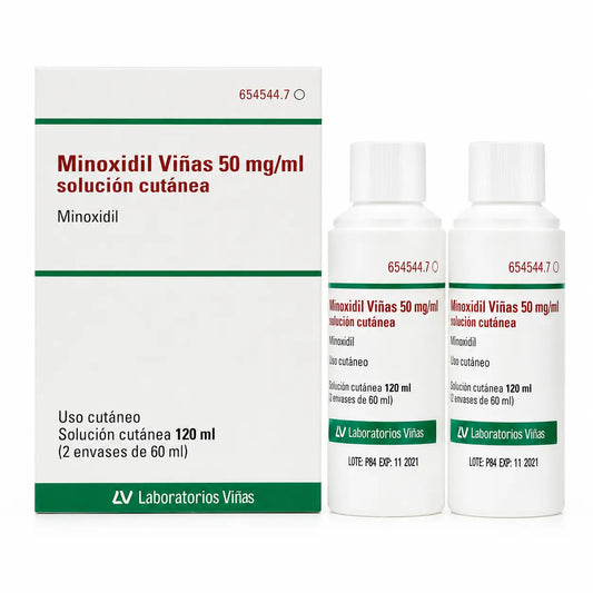 Minoxidil Viñas 50 Mg/ml Solution Cutanée 2 Flacons 60 ml