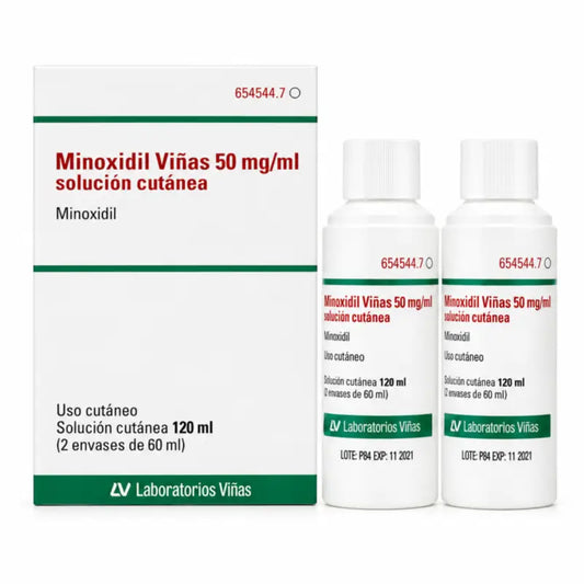 Minoxidil Viñas 50 Mg/ml Solution Cutanée 2 Flacons 60 ml