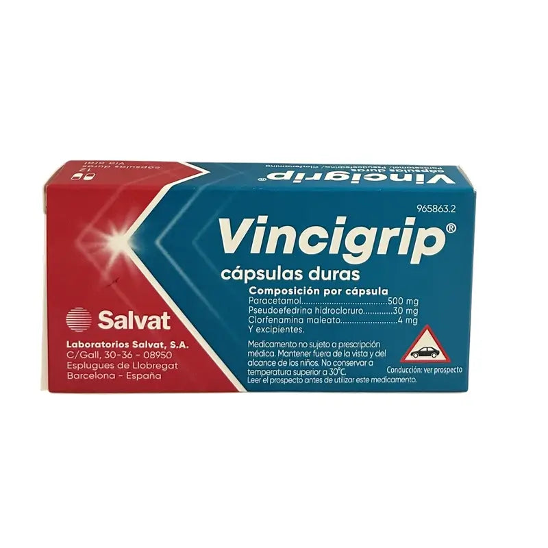 Vincigrip 12 gélules dures