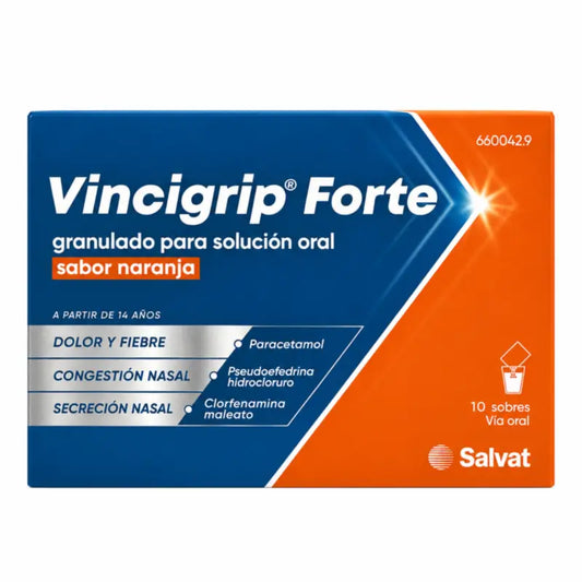 Vincigrip Forte Solution Orale Orange 10 sachets