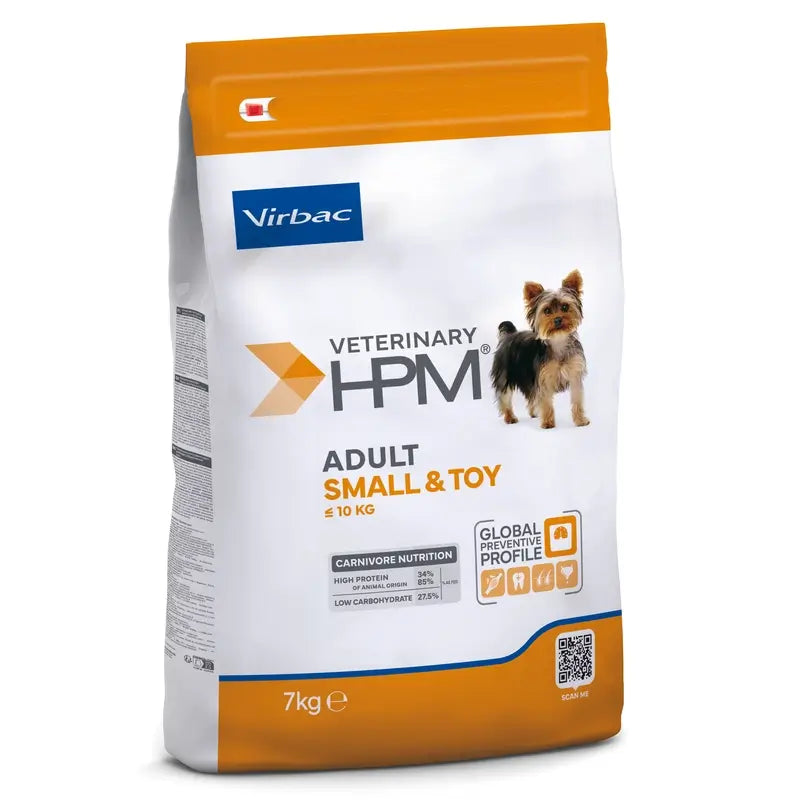Virbac Hpm Adult Dog Small & Toy 7kg, nourriture pour chiens
