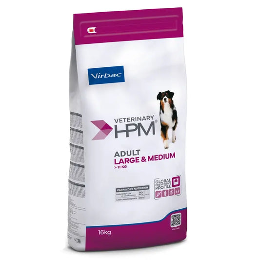 Virbac Hpm Canine Adult Large Medium 16Kg, nourriture pour chiens