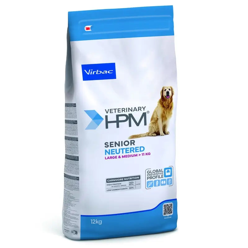 Virbac Hpm Canine Senior Neutered Large Medium Medium 12Kg, nourriture pour chien