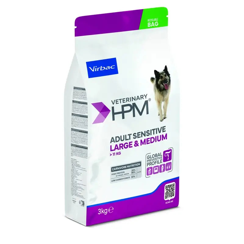 Virbac Hpm Canine Sensitive Digest Large Med. 3Kg, nourriture pour chien