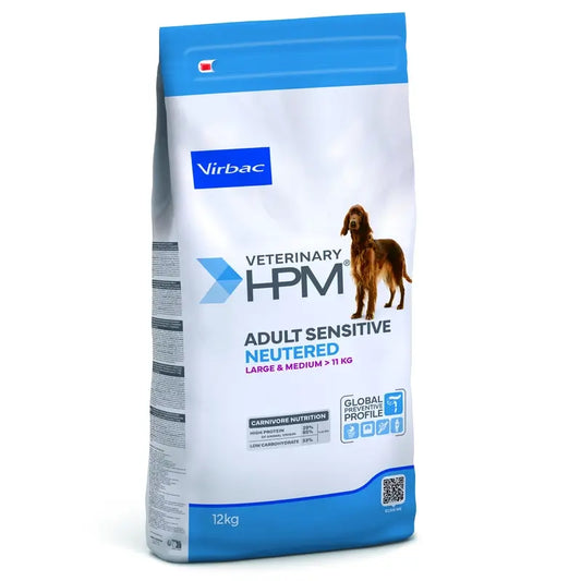 Virbac Hpm Canine Sensitive Digest Neutered Large Med. 12Kg, nourriture pour chien