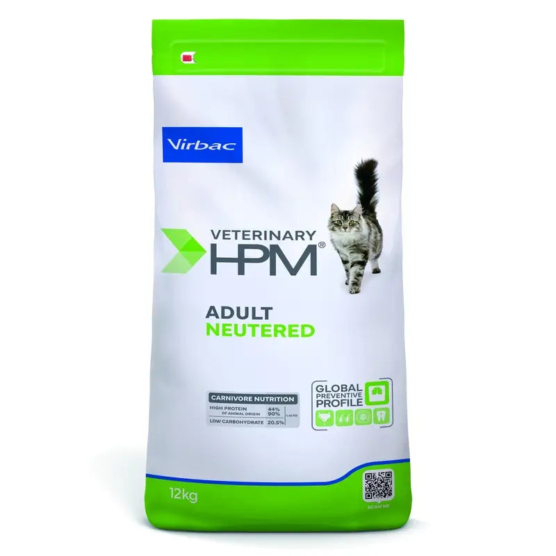 Virbac Hpm Feline Adult Neutered 12Kg, nourriture pour chat