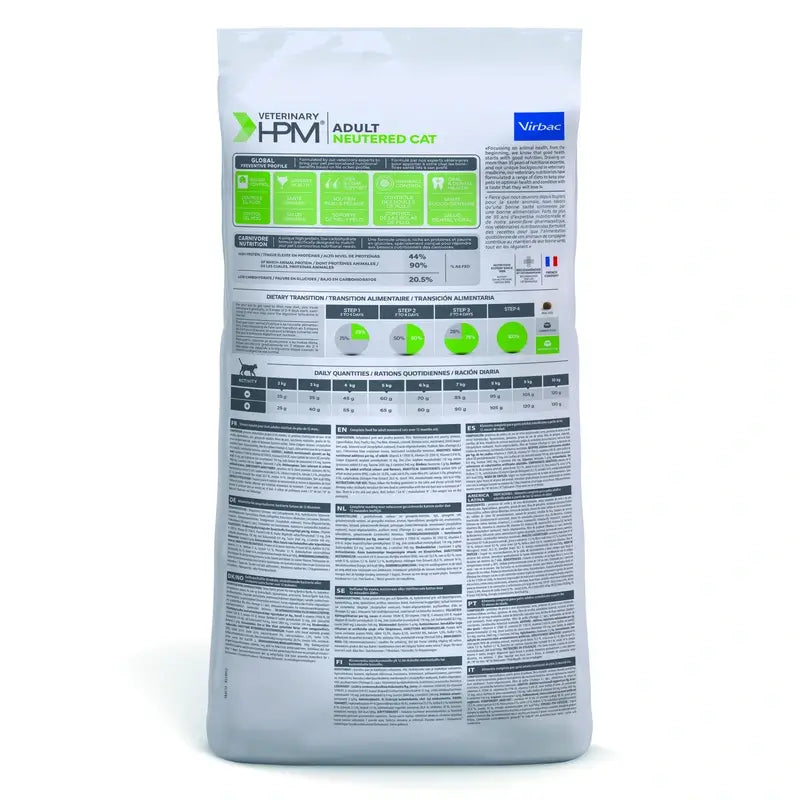 Virbac Hpm Feline Adult Neutered 12Kg, nourriture pour chat