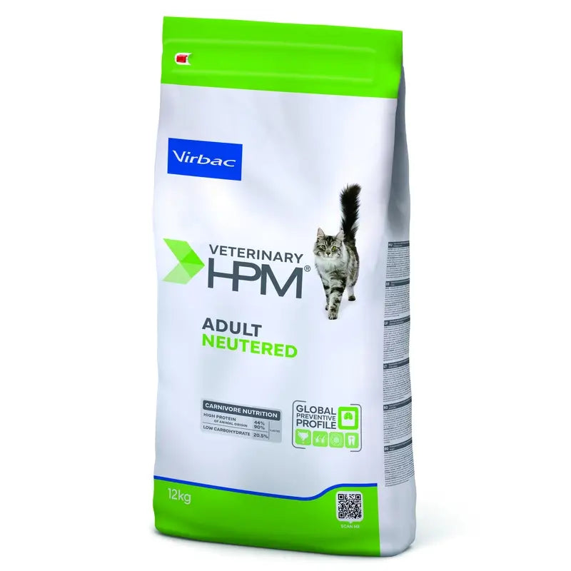 Virbac Hpm Feline Adult Neutered 12Kg, nourriture pour chat