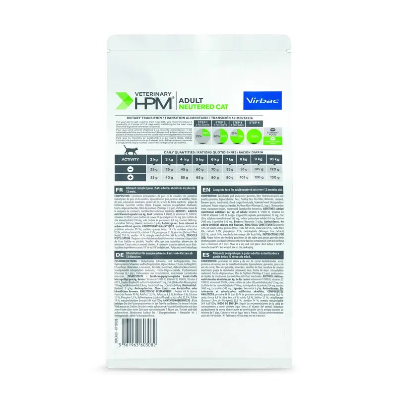 Virbac Hpm Feline Adult Neutered 400 g