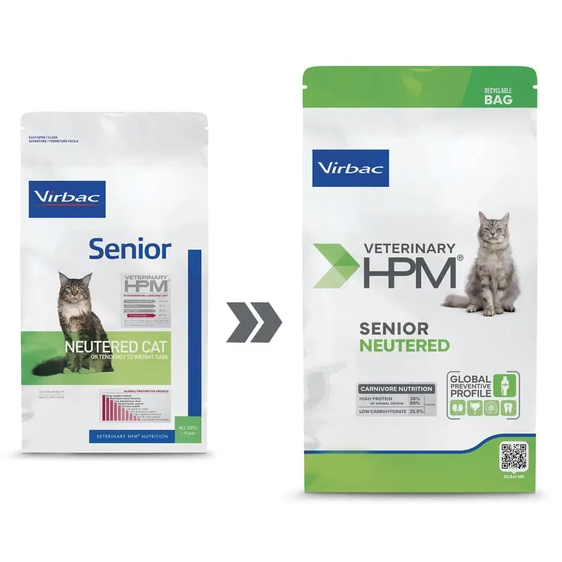 Virbac Hpm Senior Neutered Cat Neutered Cat Food 3 Kg, cat food