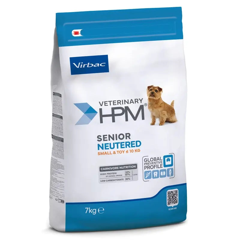 Virbac Hpm Senior Dog Neutered Small & Toy 7kg, nourriture pour chiens