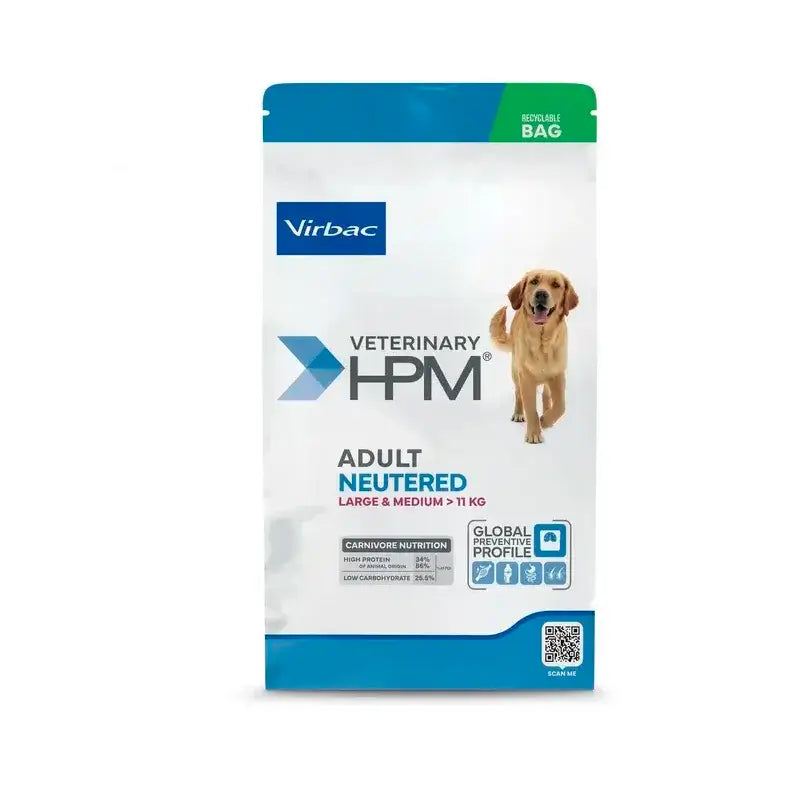 Virbac Veterinary Hpm Adulte Chien Castré Grand & Moyen 16 Kg