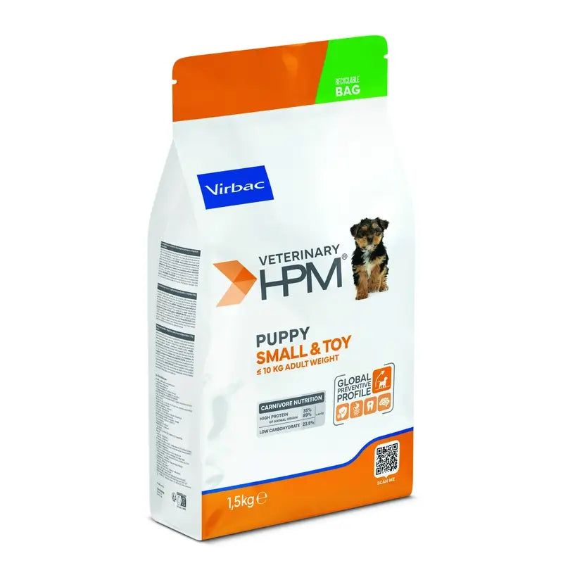 Virbac Veterinary HPM Puppy Small & Toy Dog , 1.5 kg, Croquettes pour chien