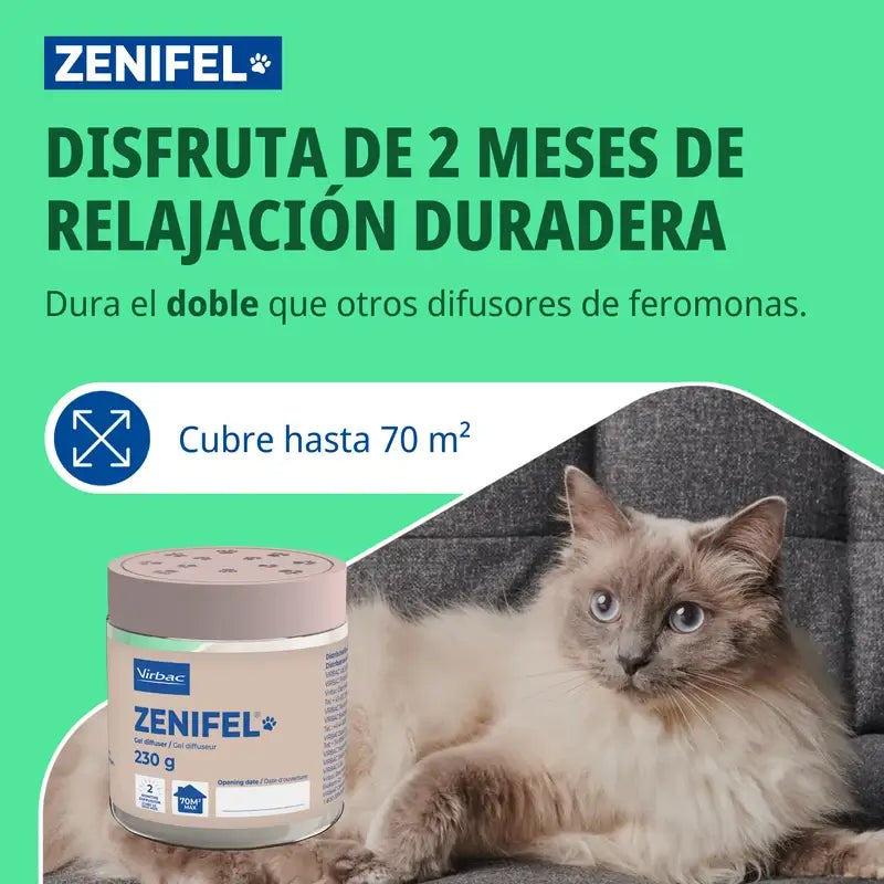 Virbac Zenifel Gel diffuseur pour chat, 230 g