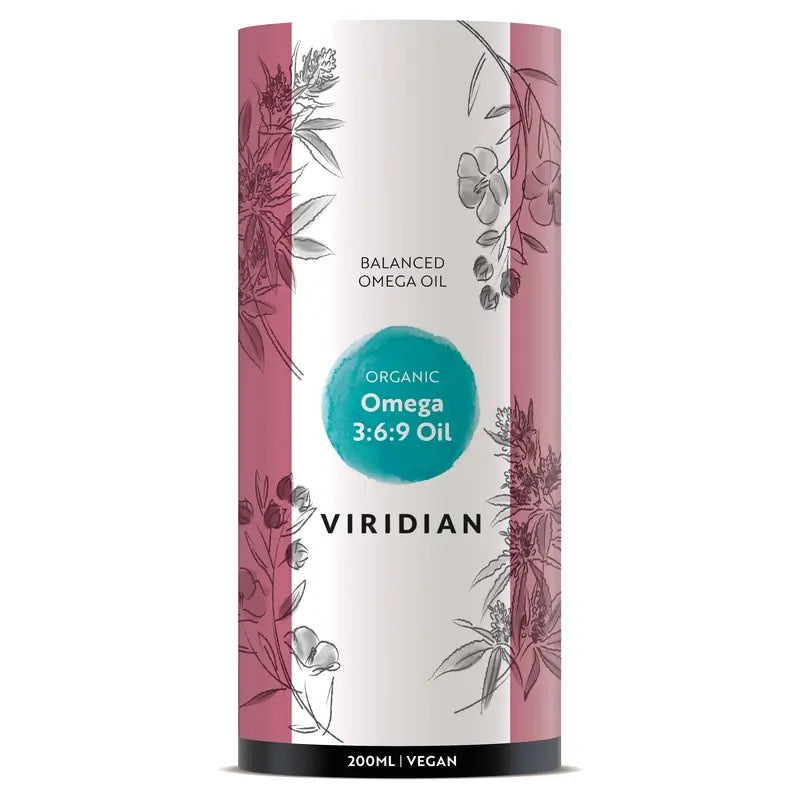 Viridian Omega 3-6-9 Oil 200Ml. Végétalien