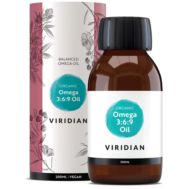 Viridian Omega 3-6-9 Oil 200Ml. Végétalien
