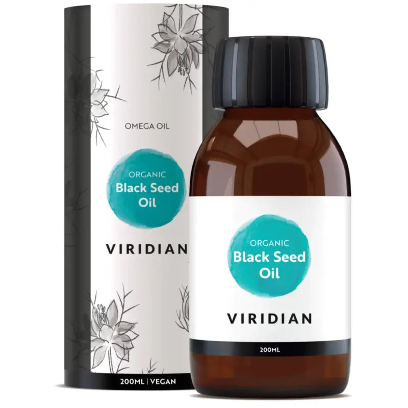 Viridian Huiles nutritionnelles Huile de cumin noir bio, 200 ml