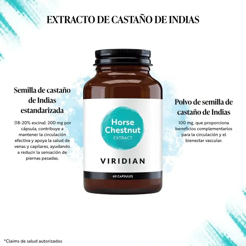 Viridian Horse Chestnut Standardised Extract 60Cap.Veg