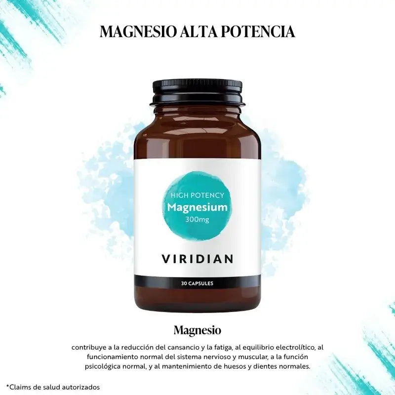 Viridian Magnesium High Potency 300Mg. 30Cap.Veg.