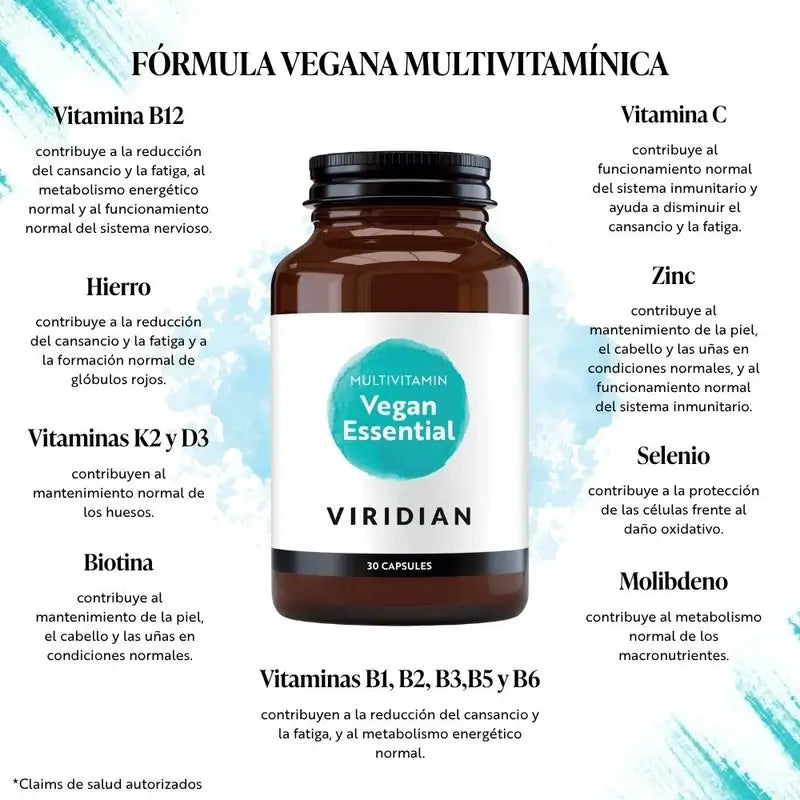 Viridian Vegan Multi Essential 30Cap.