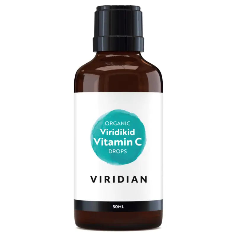 Viridian Viridikid Compléments alimentaires pour enfants Viridikid Vitamine C biologique en gouttes, 50 ml
