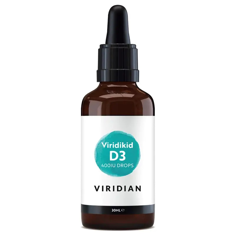 Viridian Virikid Vit D3 400Iu Vegan 30Ml.