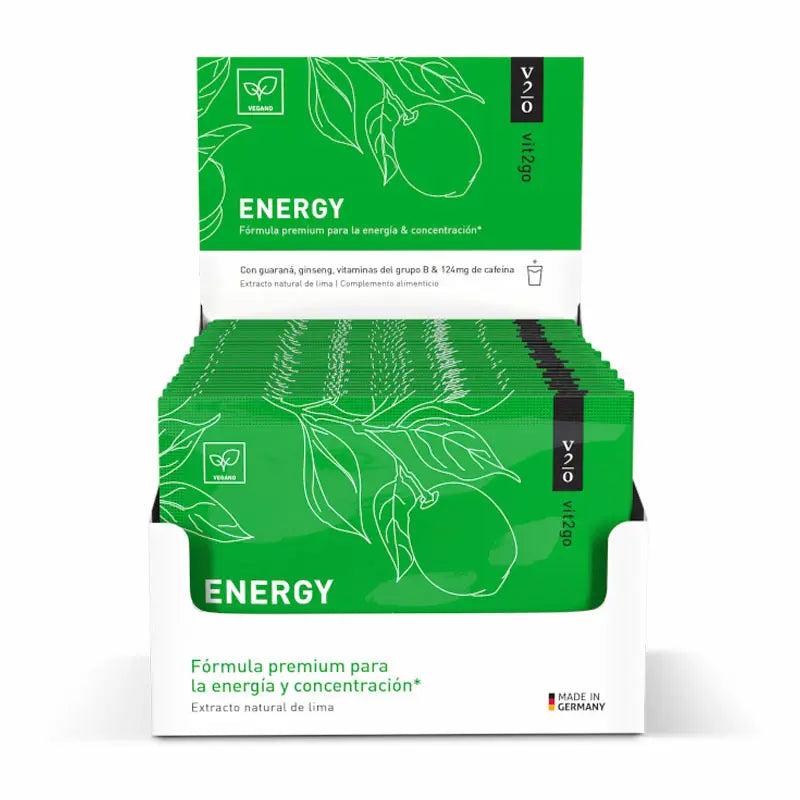 Vit2Go Energy Natural Supplement For Energy and Concentration, 30 units