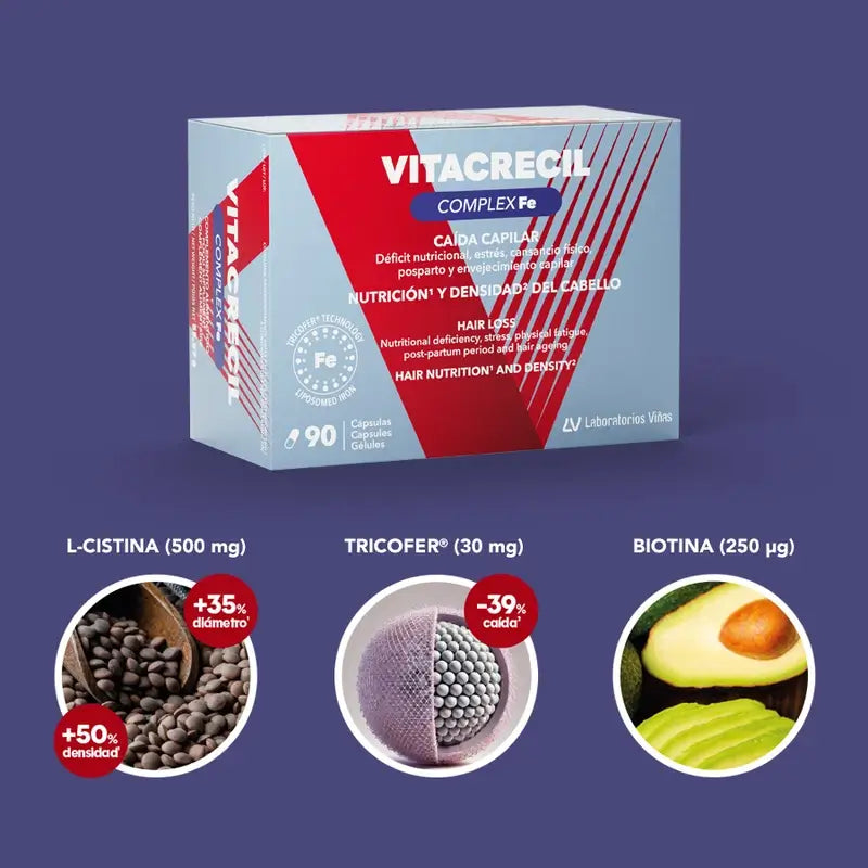 Vitacrecil Complex Fe, 90 gélules